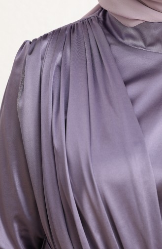 Violet Hijab Evening Dress 6040-06