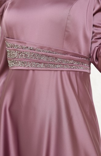 Violet Hijab Evening Dress 6044-01