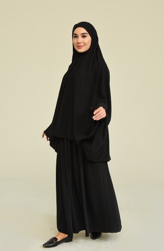 Black Burqa 6916-01