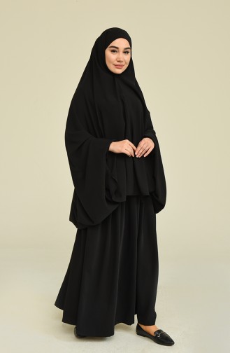 Black Burqa 6916-01