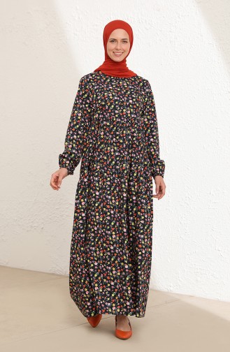 Gelb Hijab Kleider 1782-01