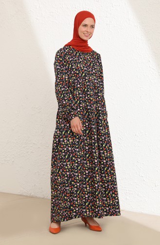 Gelb Hijab Kleider 1782-01