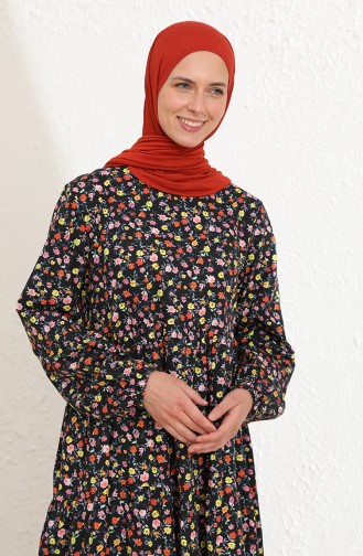 Gelb Hijab Kleider 1782-01