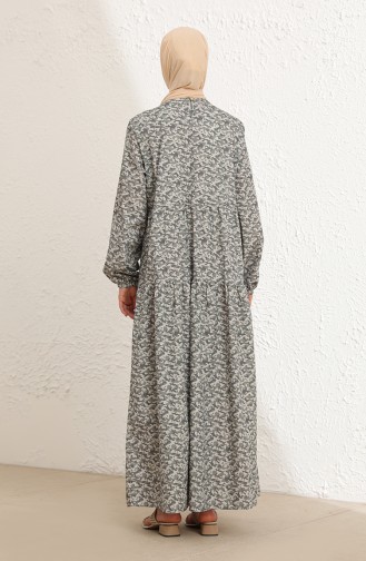 Khaki Hijab Dress 1783-01