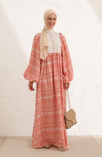 Orange Hijab Dress 228430-01