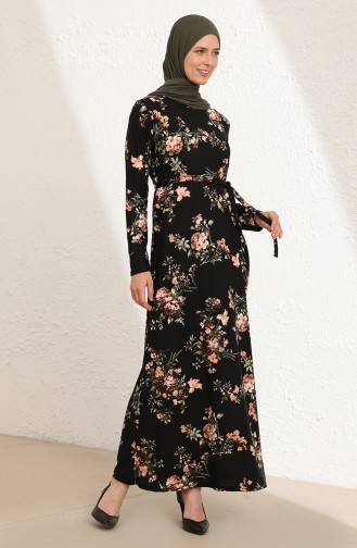 Black Hijab Dress 100-01