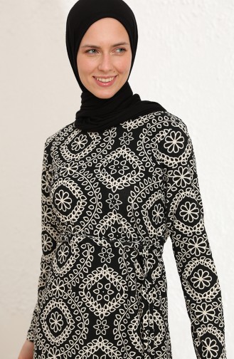 White Hijab Dress 5610-01