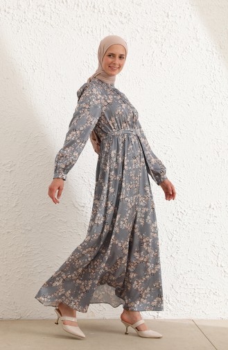 Robe a Motifs 0041-01 Gris 0041-01