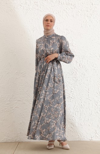 Robe a Motifs 0041-01 Gris 0041-01