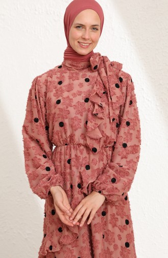 Beige-Rose Hijab Kleider 2022-05