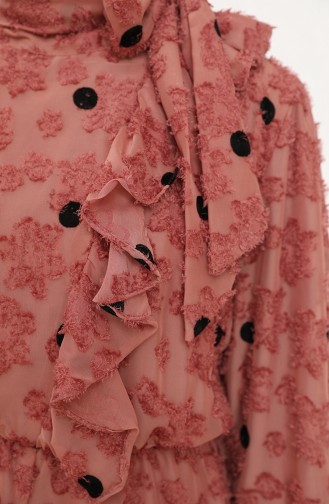 Beige-Rose Hijab Kleider 2022-05