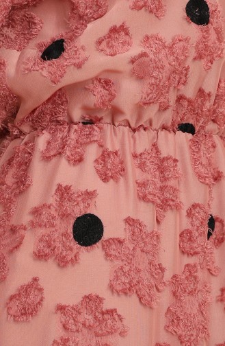 Beige-Rose Hijab Kleider 2022-05