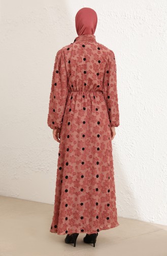 Beige-Rose Hijab Kleider 2022-05