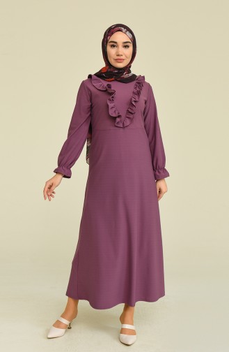 Dunkel-Lila Hijab Kleider 3273-05