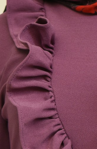 Dark Violet Hijab Dress 3273-05