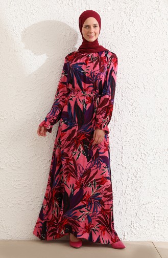 Pink Hijab Dress 60222-01