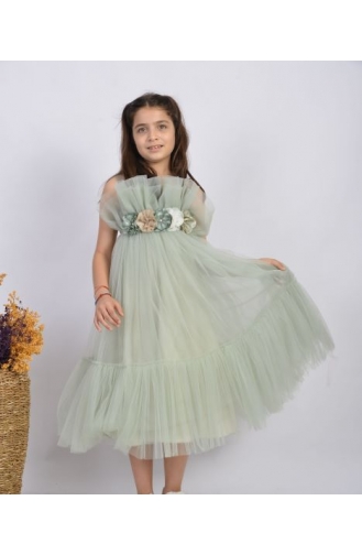 Mint Green Baby and Children`s Dress 1CY8320016-02