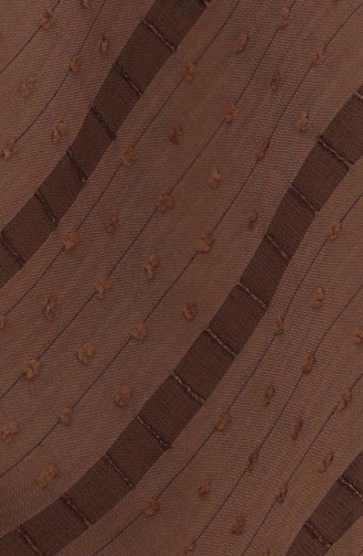 Pıtpıt Eşarp 120 cm 70216-07 Kahverengi