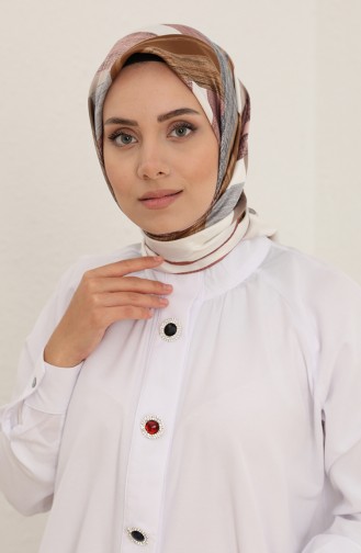 Hasır Model Rayon Eşarp 70219-06 Gül Kurusu Camel