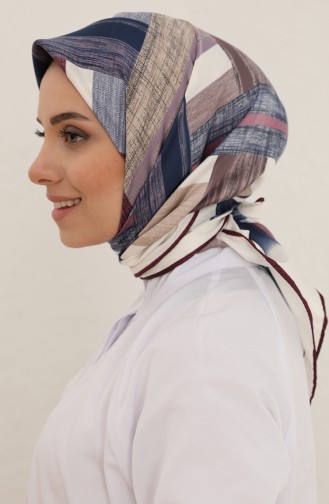 Hasır Model Rayon Eşarp 70219-07 Mürdüm Eflatun