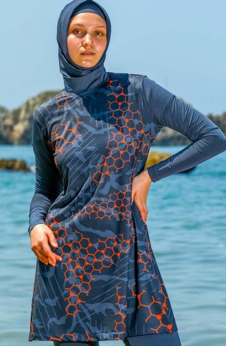 Black Modest Swimwear 7042