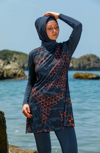 Black Modest Swimwear 7042