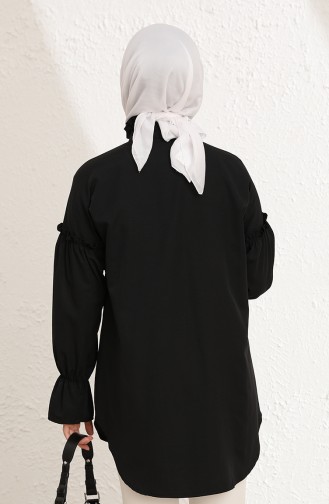 İncili Gömlek 0095-02 Siyah
