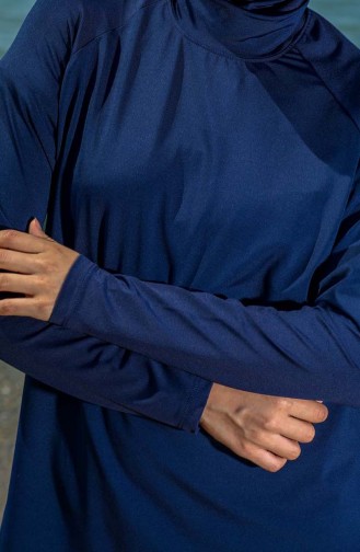 Maillot de Bain Hijab Bleu Marine 7121-01