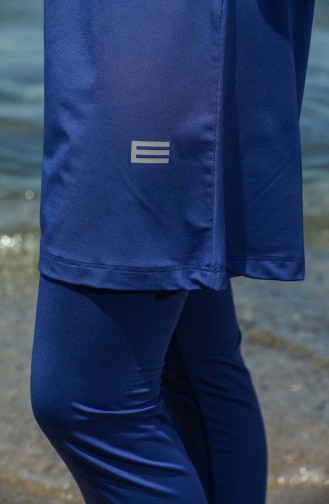 Navy Blue Modest Swimwear 7141-01