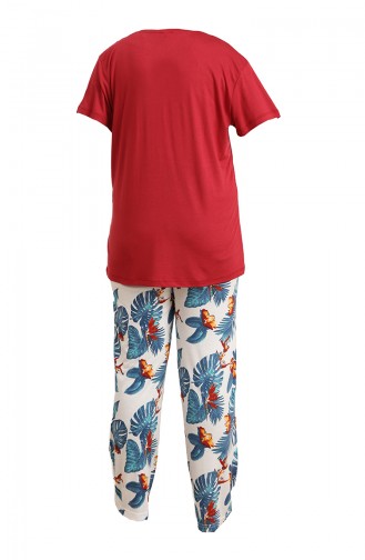 Claret Red Pajamas 5049-01
