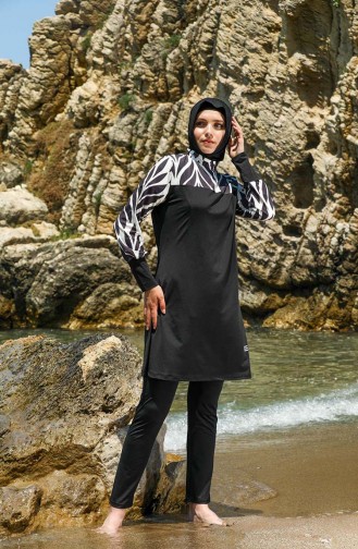 Black Modest Swimwear 7060