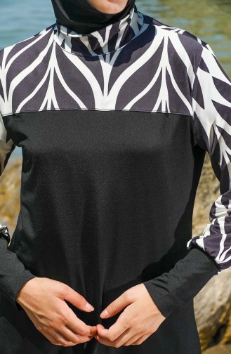 Black Modest Swimwear 7060