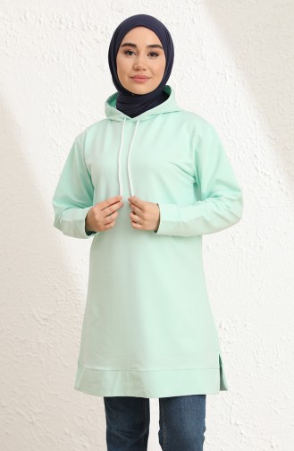 Sweatshirt Vert eau 20044-07