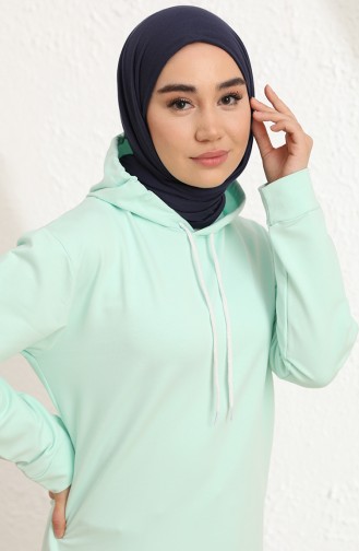 Sweatshirt Vert eau 20044-07