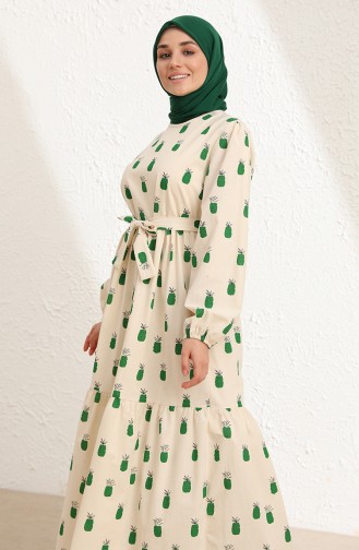 فستان أخضر حشيشي 2119-01