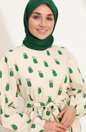 فستان أخضر حشيشي 2119-01