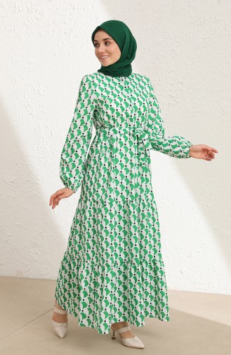 فستان اخضر فاتح 5722-02