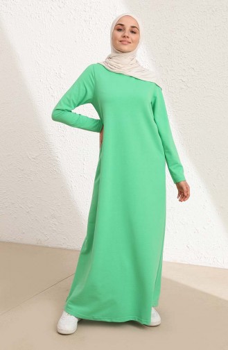 Green Hijab Dress 50424-01