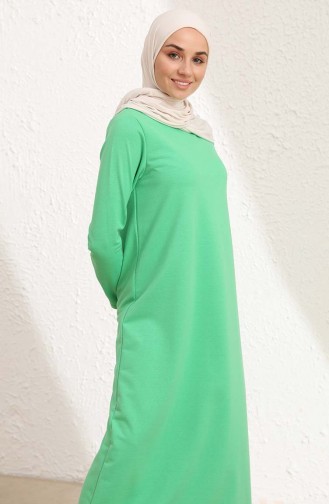 Grün Hijab Kleider 50424-01