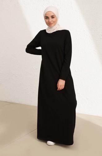 Black Hijab Dress 50424-02