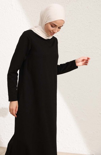 Black Hijab Dress 50424-02