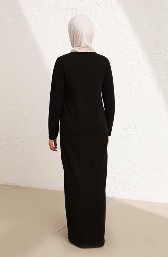 Black Hijab Dress 50424-02