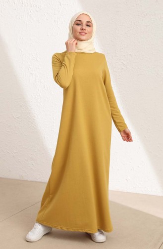 Mustard Hijab Dress 50424-04