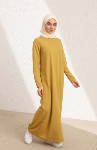 Mustard Hijab Dress 50424-04