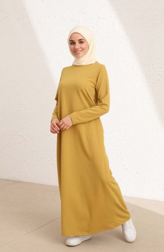 Mustard Hijab Dress 50424-04