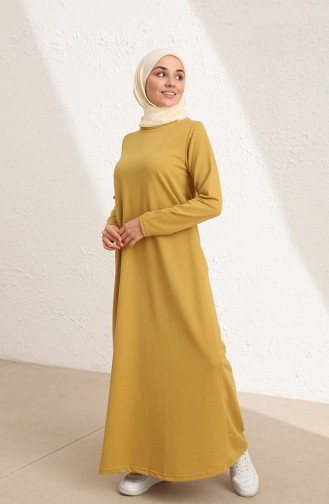 Mustard Hijab Dress 50424-04