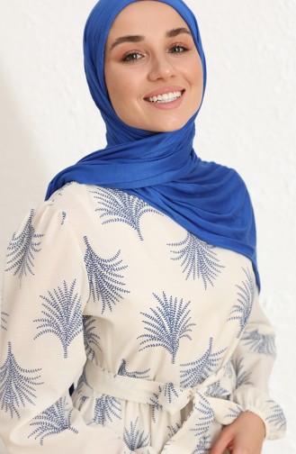 Cream Hijab Dress 6004-04