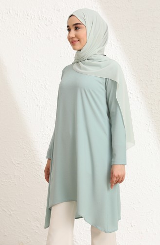 Krep Tunik 5004-06 Mint Yeşili