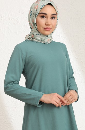 Krep Tunik 5004-09 Çağla Yeşili