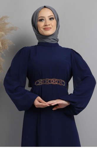 Habillé Hijab Indigo 13800.İndigo